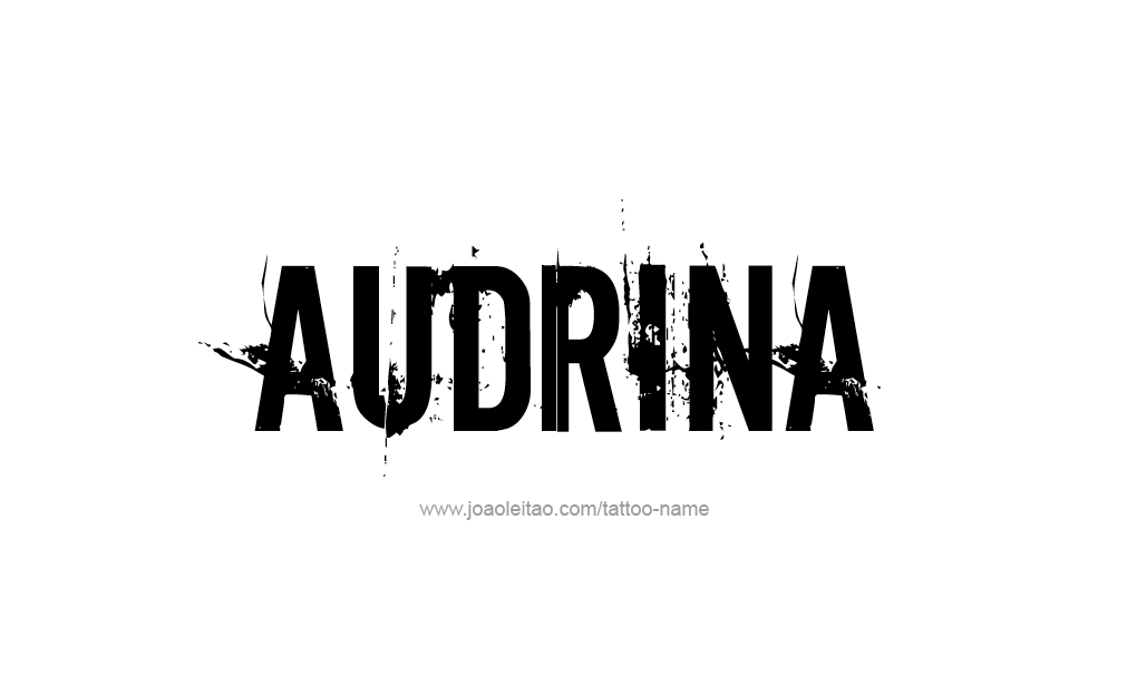 Tattoo Design  Name Audrina  