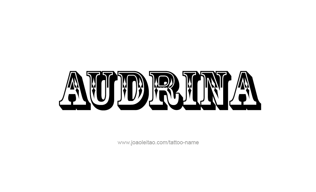 Tattoo Design  Name Audrina  