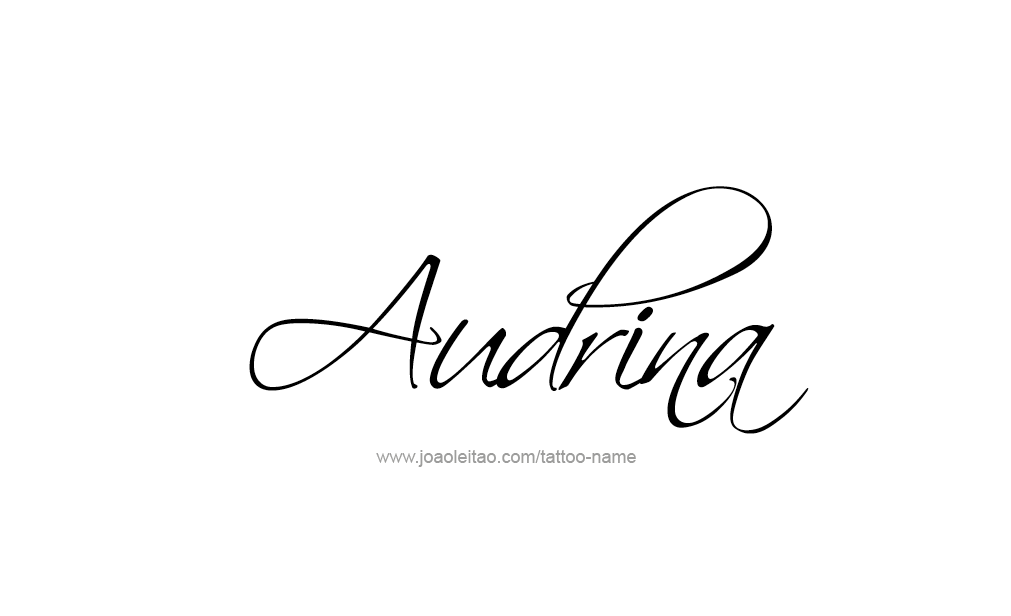 Tattoo Design  Name Audrina  