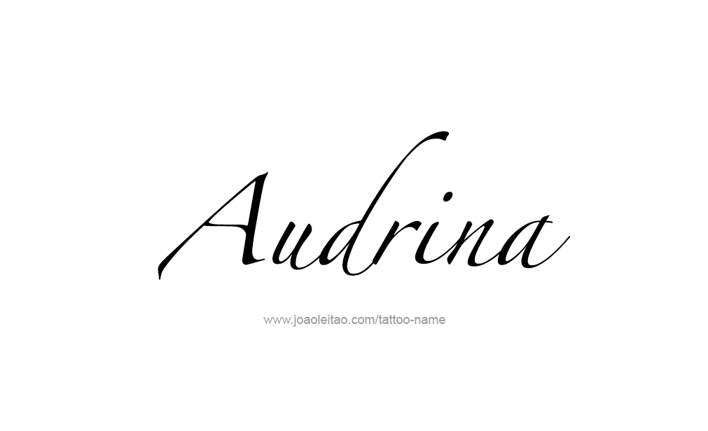 Tattoo Design  Name Audrina  