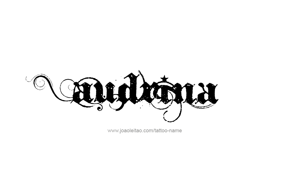 Tattoo Design  Name Audrina  