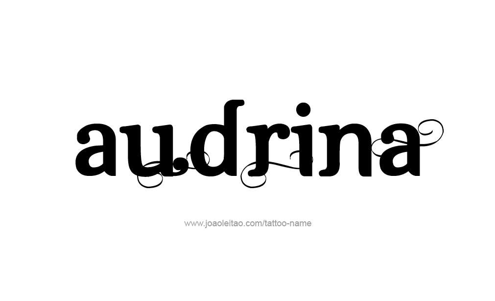 Tattoo Design  Name Audrina  