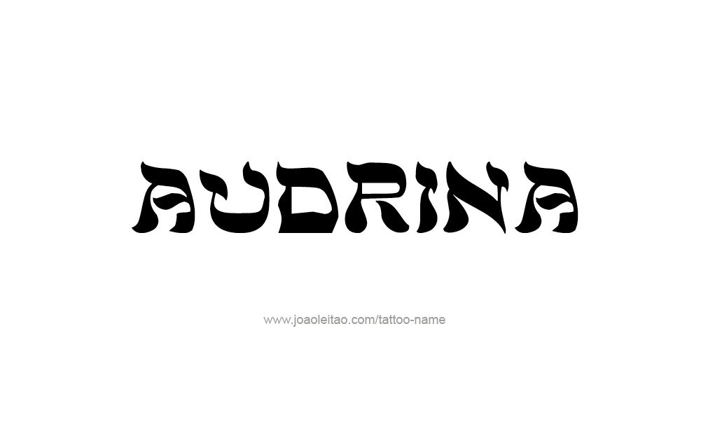 Tattoo Design  Name Audrina  