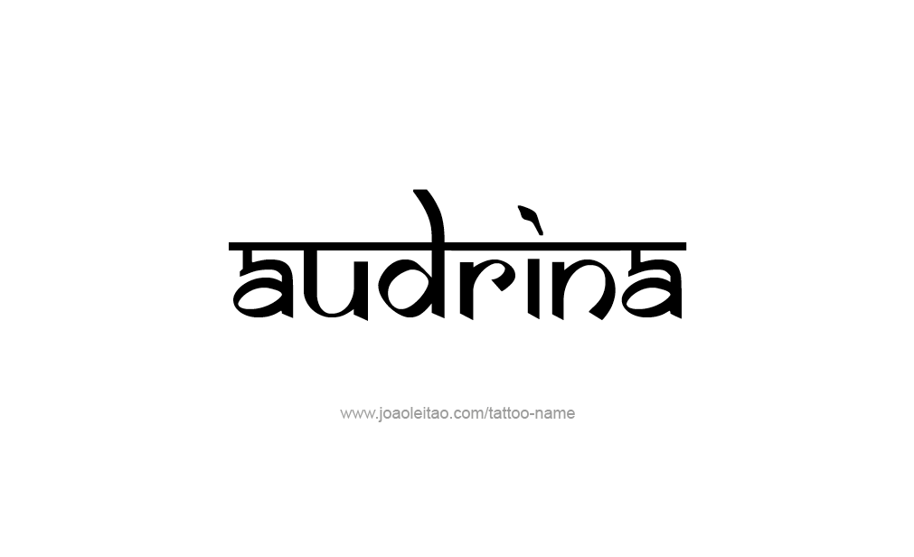 Tattoo Design  Name Audrina  