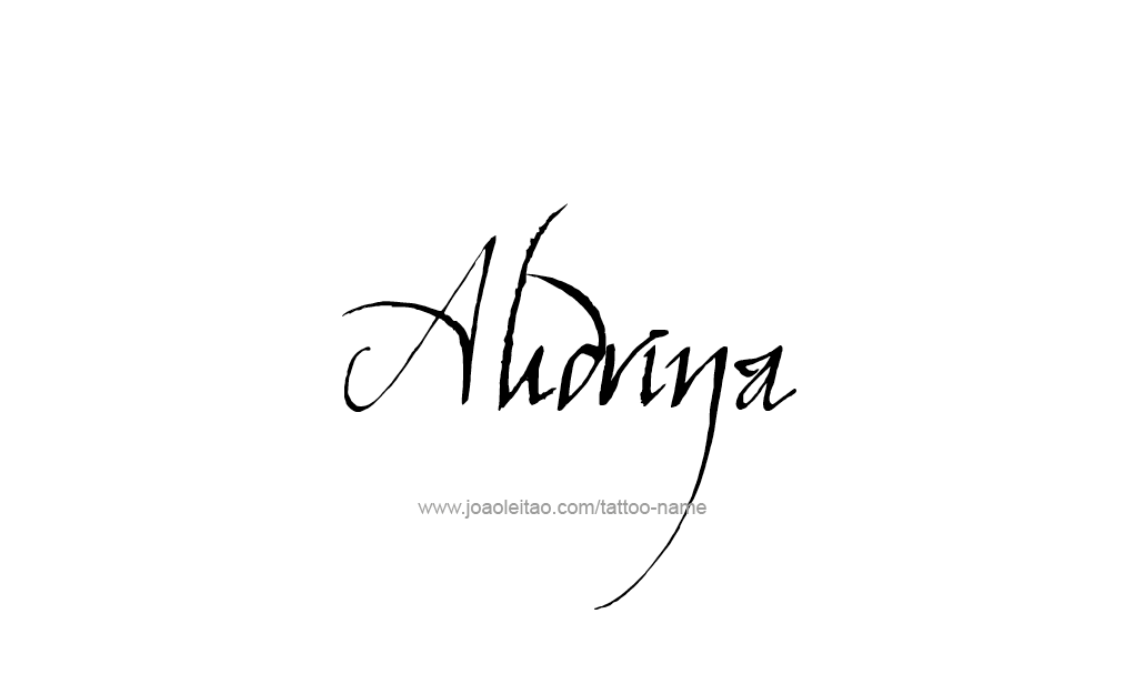 Tattoo Design  Name Audrina  