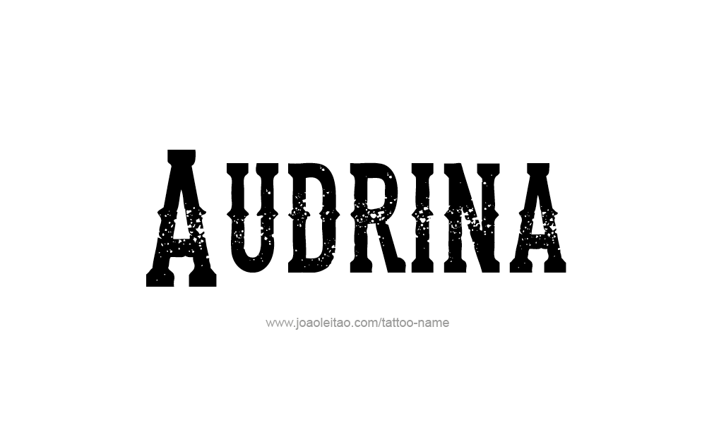 Tattoo Design  Name Audrina  