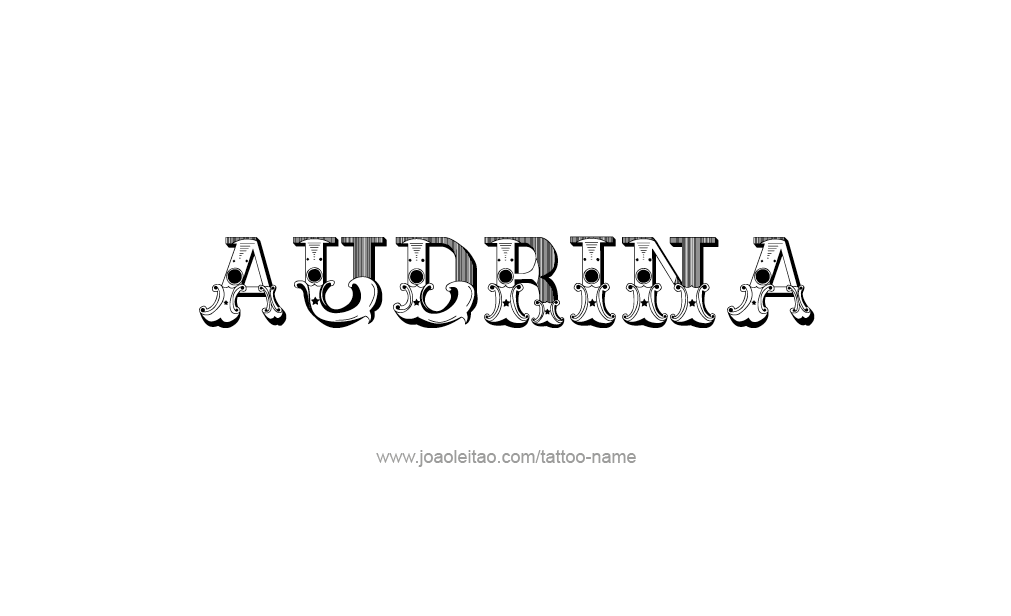 Tattoo Design  Name Audrina  