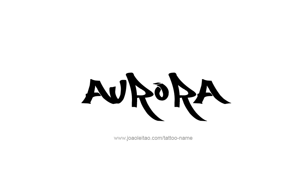 Tattoo Design  Name Aurora  