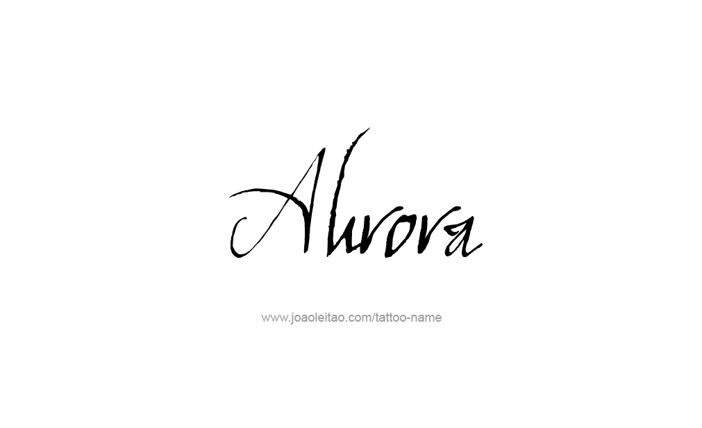 Tattoo Design  Name Aurora  