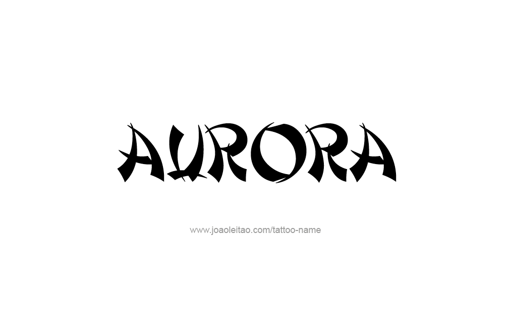 Tattoo Design  Name Aurora