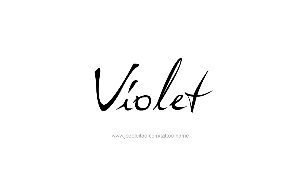 Tattoo Design  Name Violet  