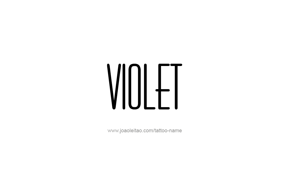 Tattoo Design  Name Violet  