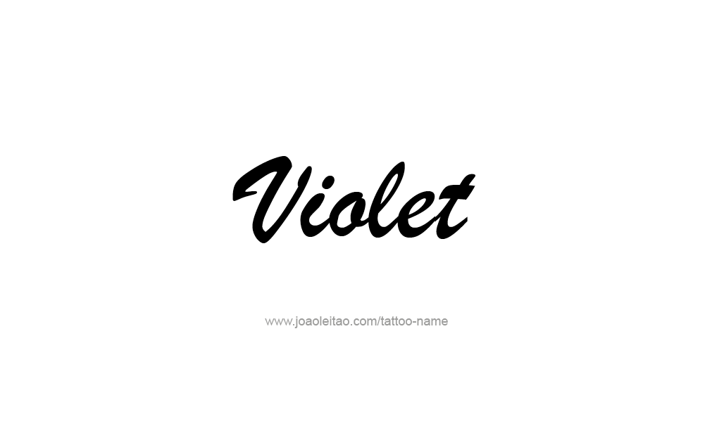 Tattoo Design  Name Violet  