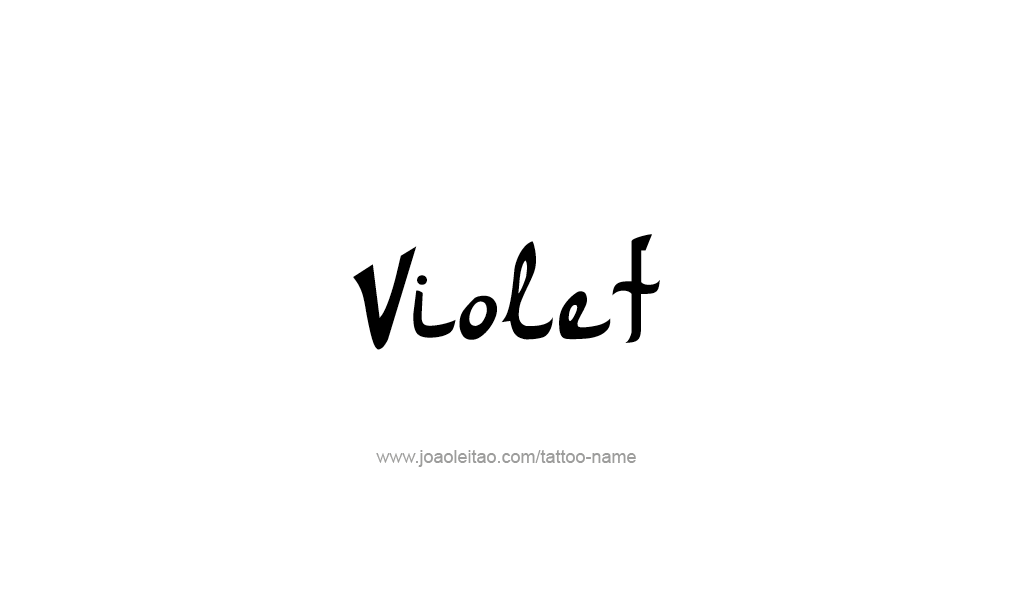 Tattoo Design  Name Violet  