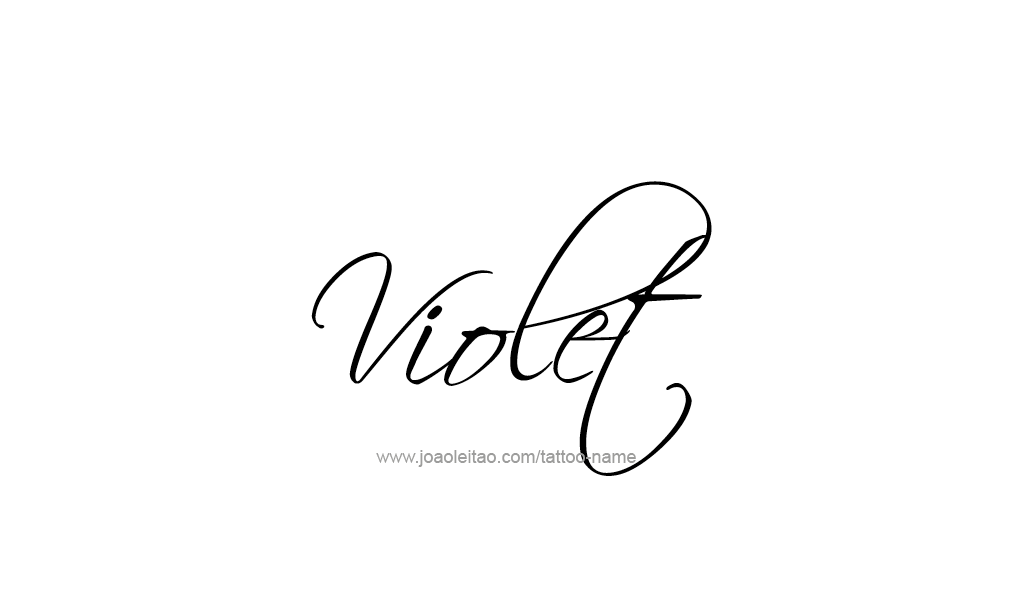 Tattoo Design  Name Violet  