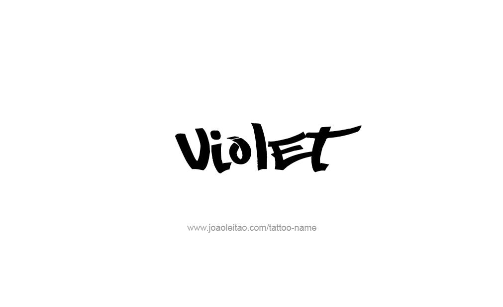 Tattoo Design  Name Violet  