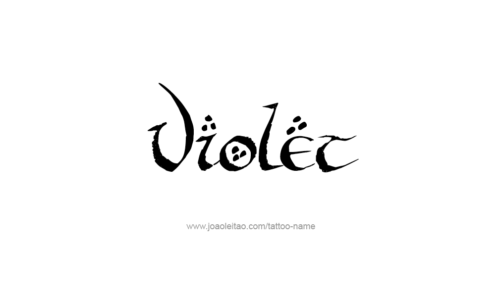 Tattoo Design  Name Violet  