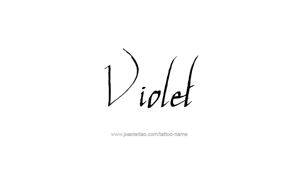 Tattoo Design  Name Violet  