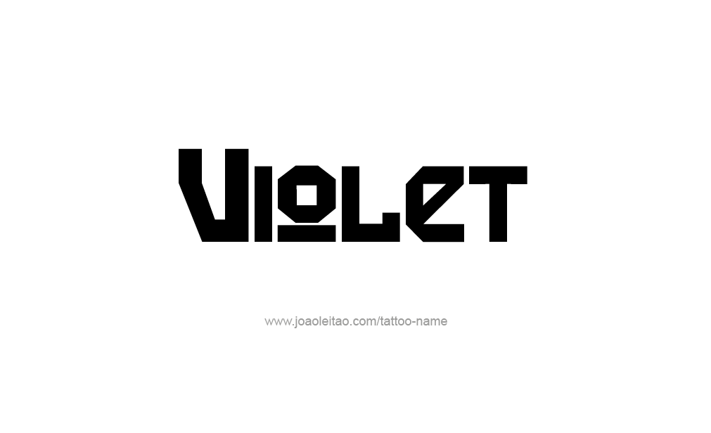 Tattoo Design  Name Violet  