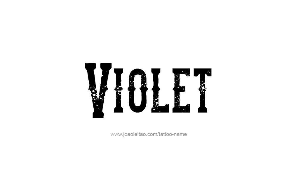 Tattoo Design  Name Violet  