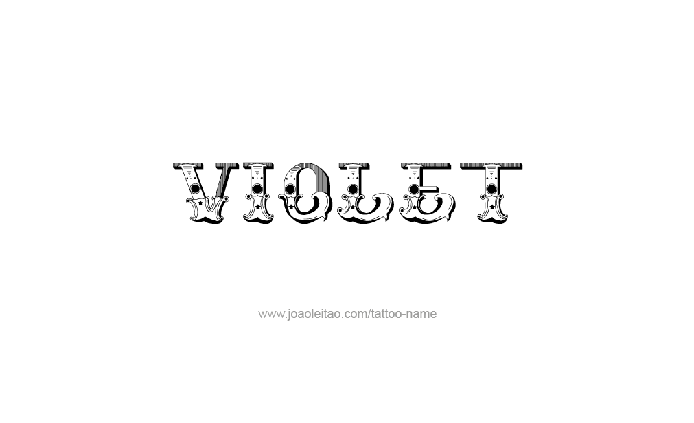 Tattoo Design  Name Violet  