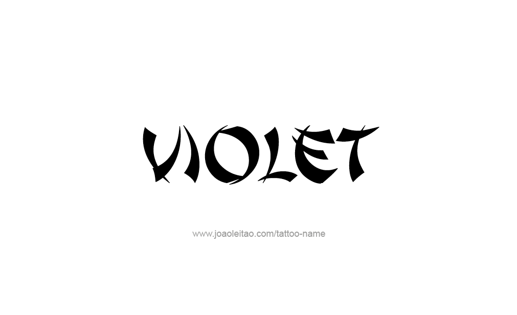 Tattoo Design  Name Violet