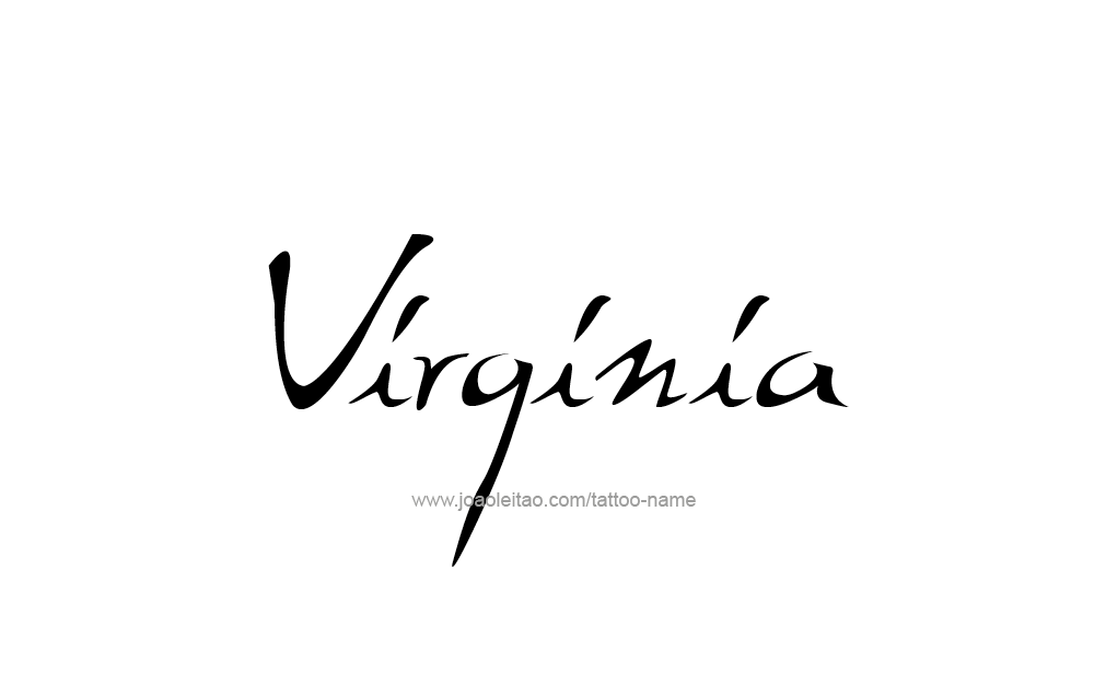 Tattoo Design  Name Virginia  