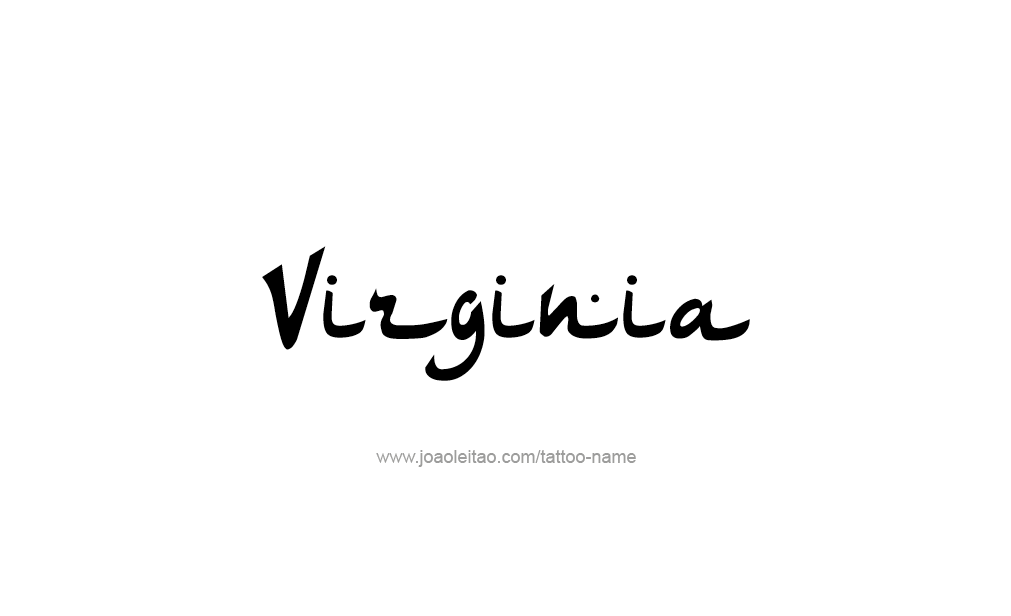 Tattoo Design  Name Virginia  