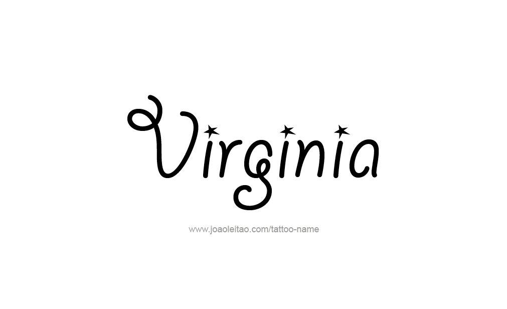 Tattoo Design  Name Virginia  