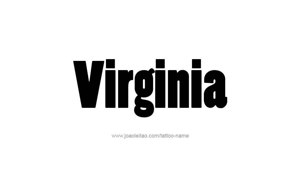 Tattoo Design  Name Virginia  