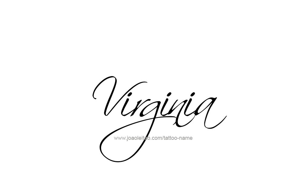 Tattoo Design  Name Virginia  