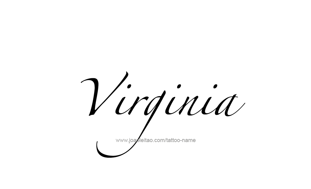 Tattoo Design  Name Virginia  