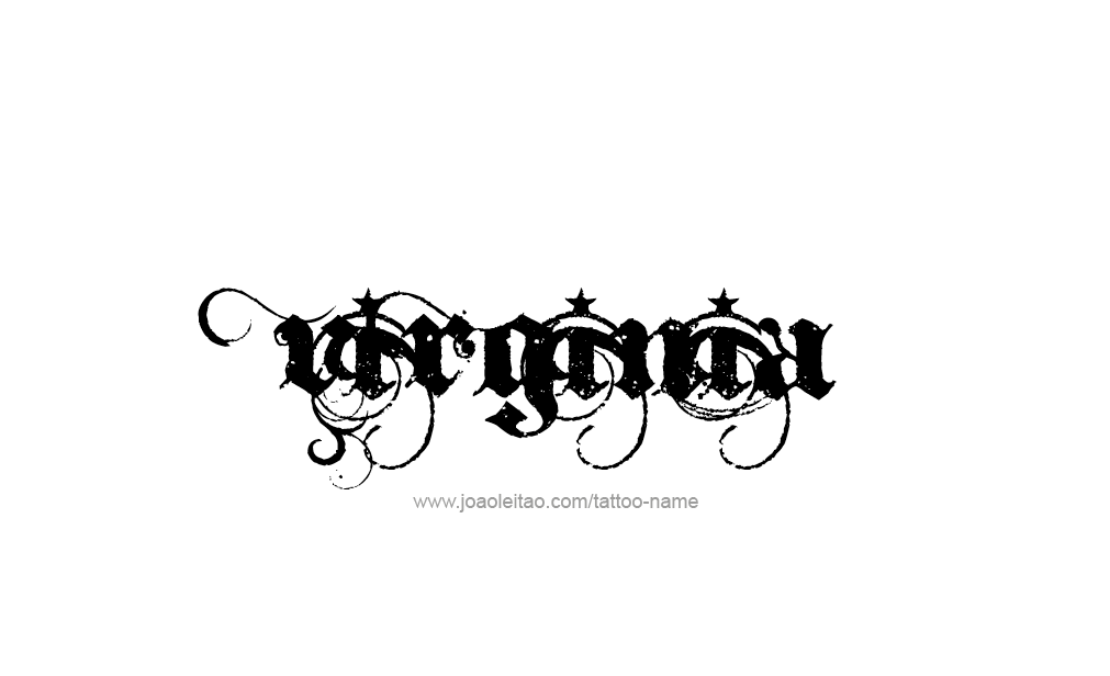 Tattoo Design  Name Virginia  