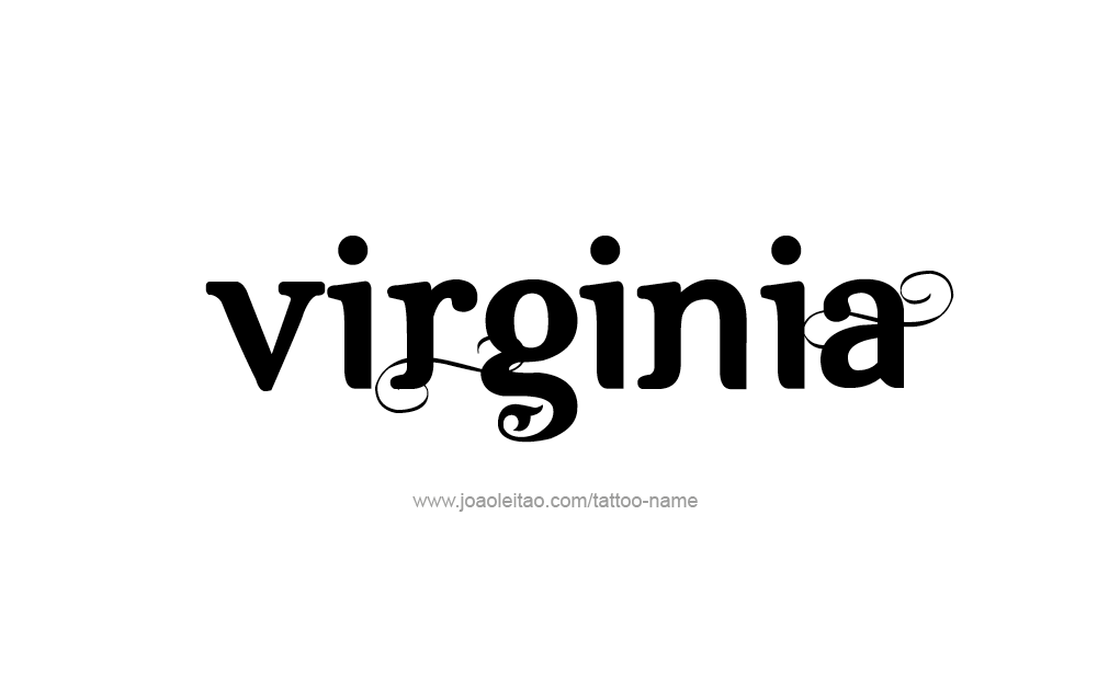 Tattoo Design  Name Virginia  