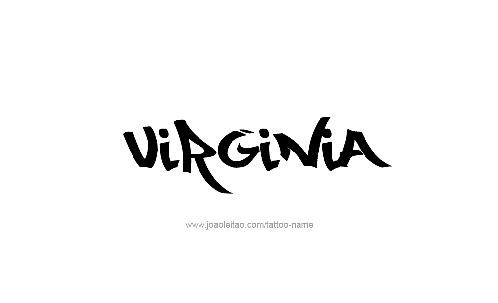 Tattoo Design  Name Virginia  