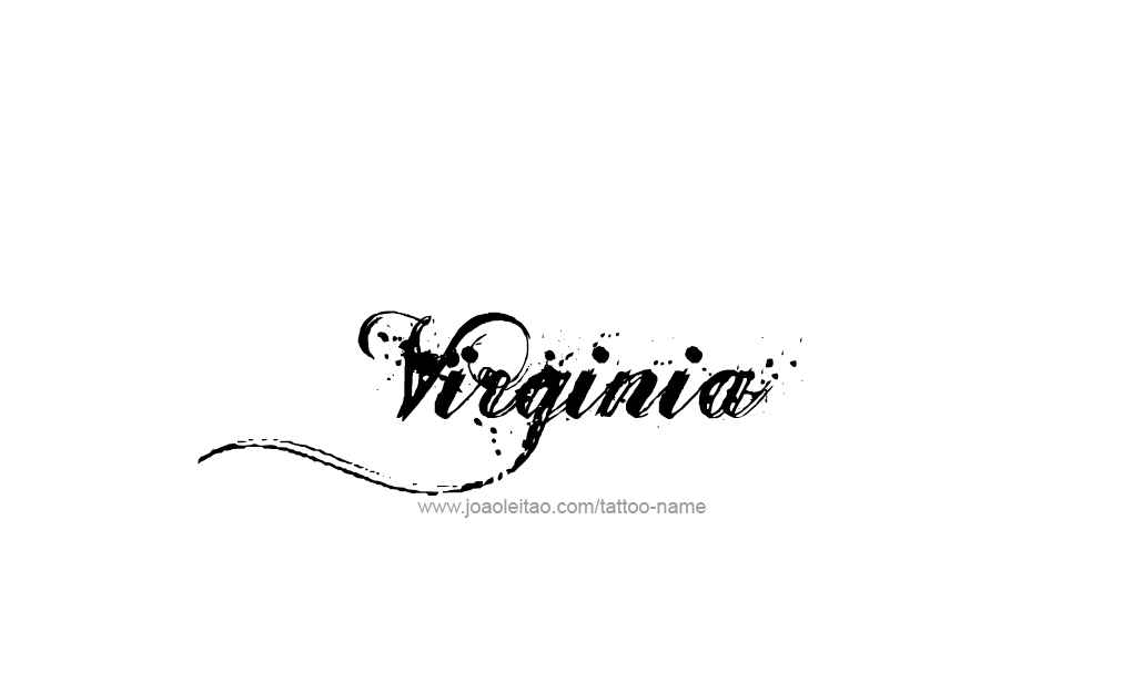 Tattoo Design  Name Virginia  