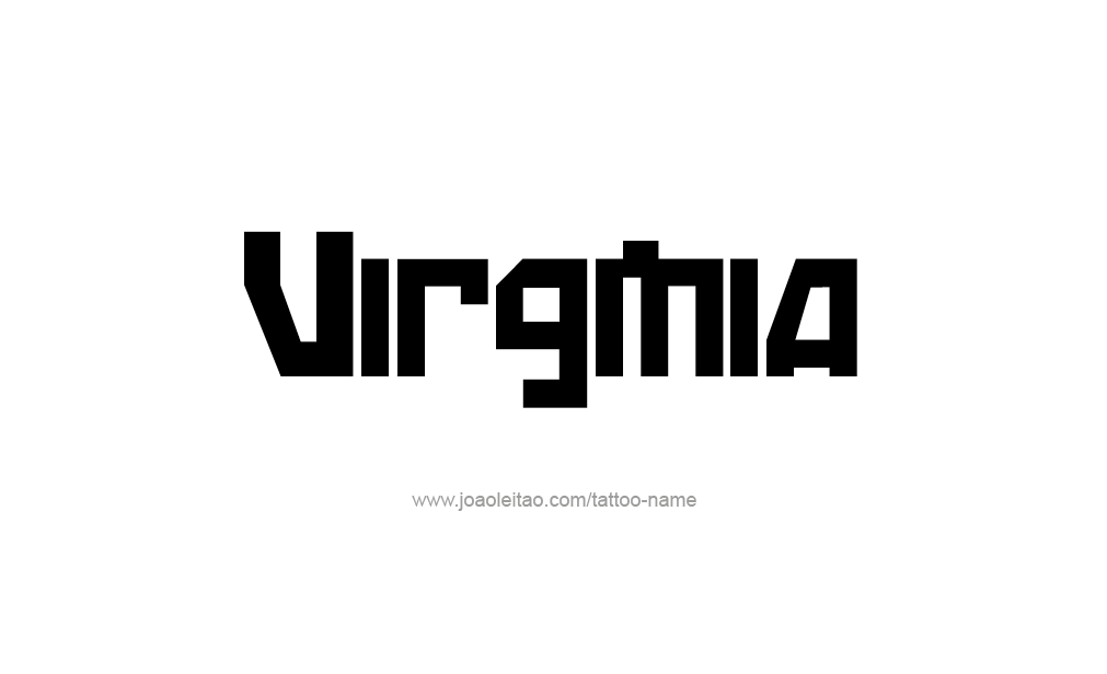 Tattoo Design  Name Virginia  