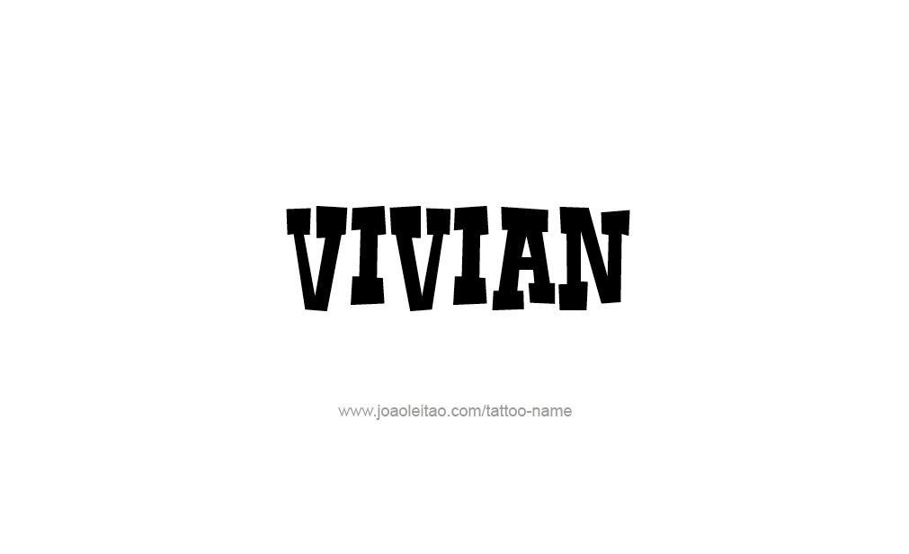 Tattoo Design  Name Vivian  