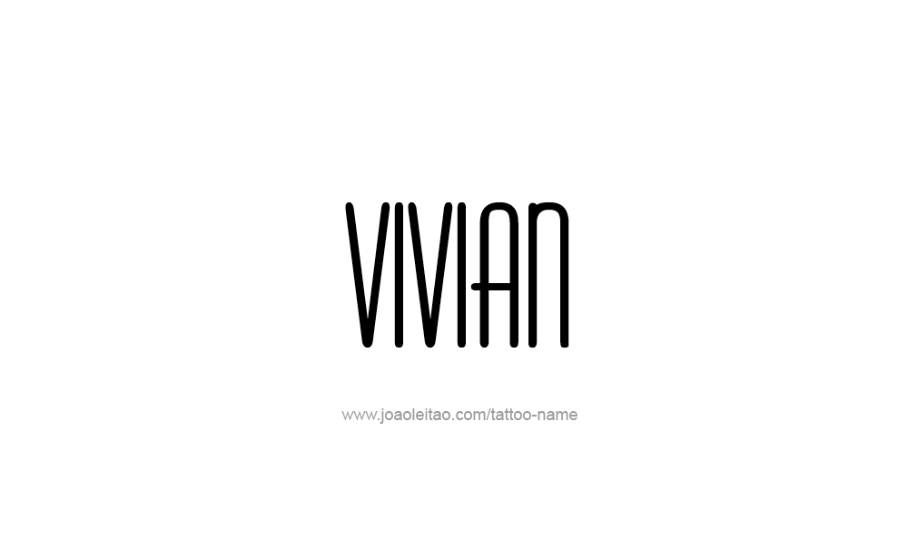 Tattoo Design  Name Vivian  