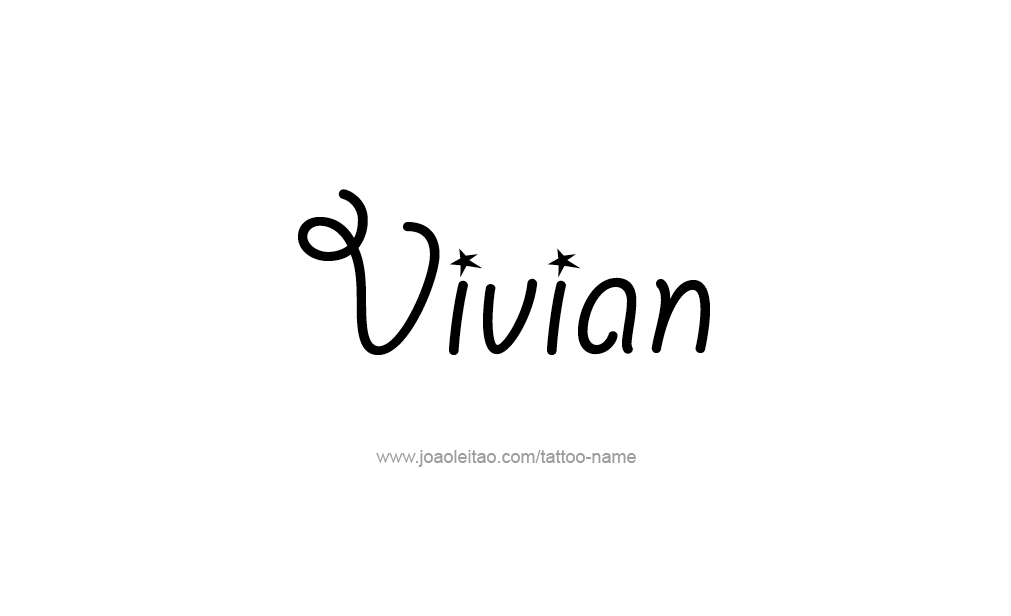 Tattoo Design  Name Vivian  