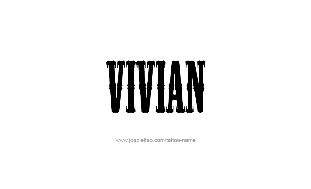 Tattoo Design  Name Vivian  