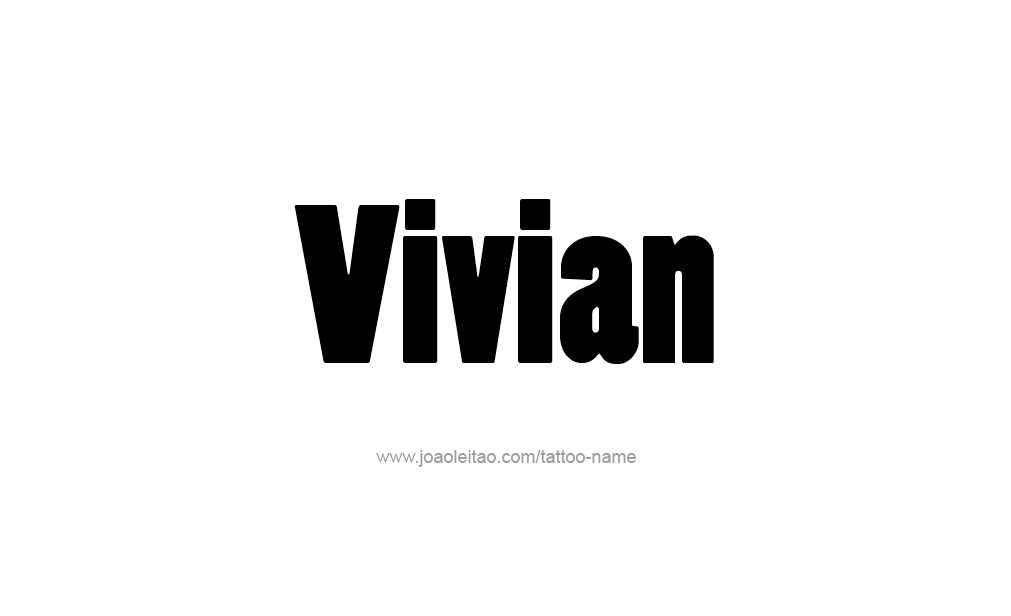 Tattoo Design  Name Vivian  