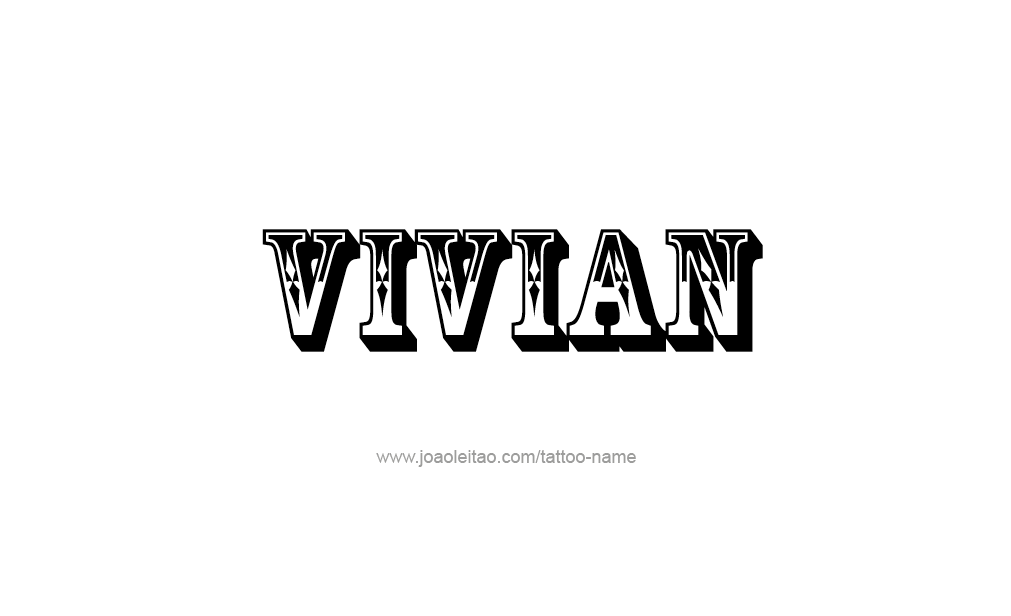 Tattoo Design  Name Vivian  