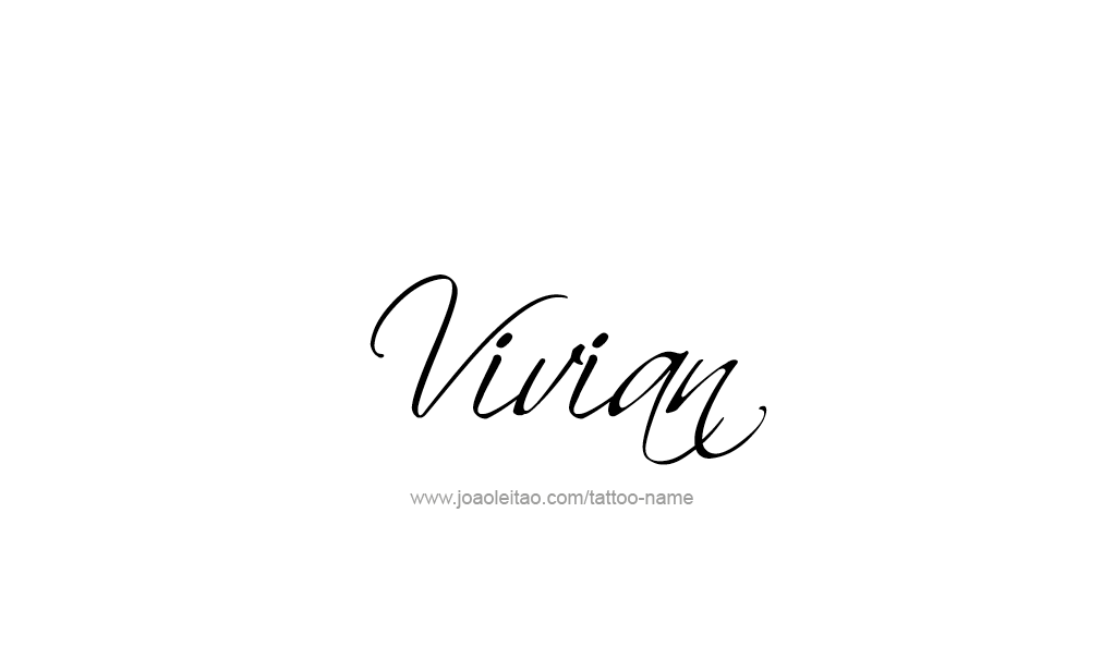 Tattoo Design  Name Vivian  