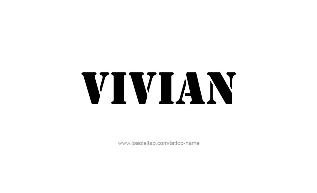 Tattoo Design  Name Vivian  