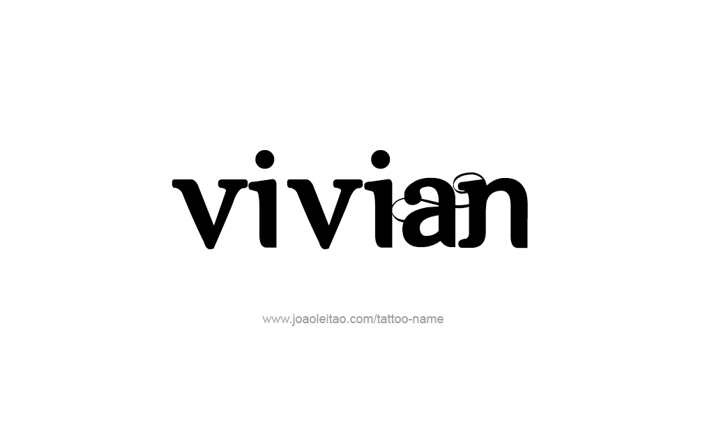 Tattoo Design  Name Vivian  