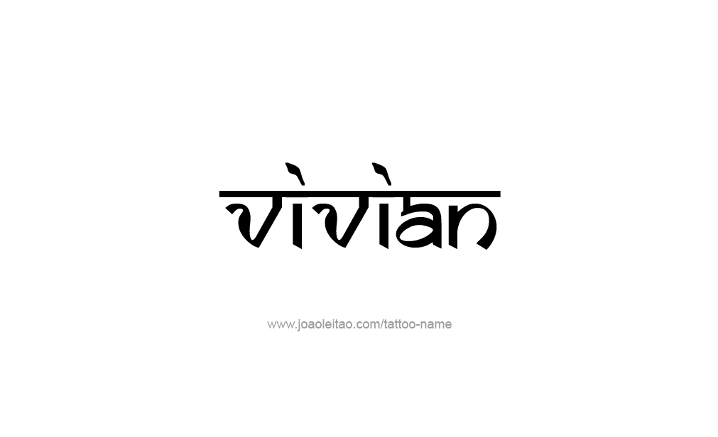 Tattoo Design  Name Vivian  