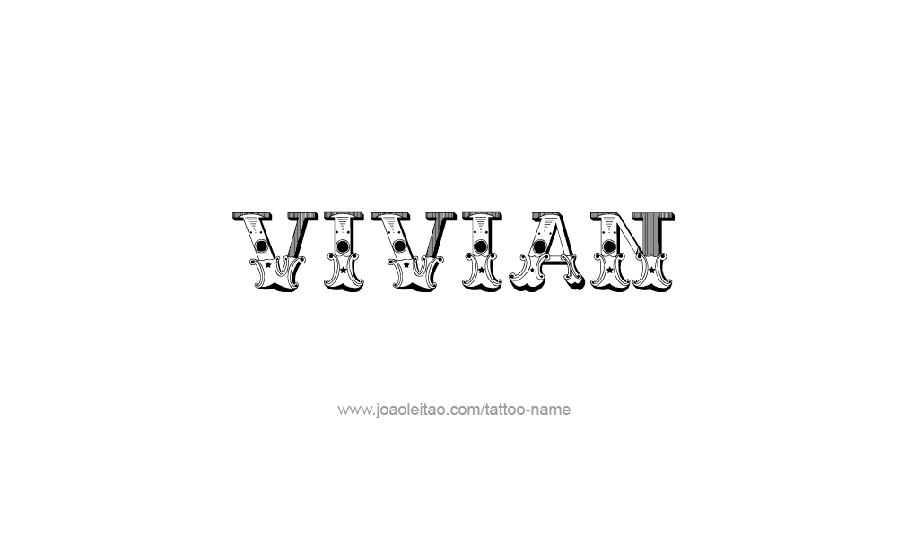 Tattoo Design  Name Vivian  