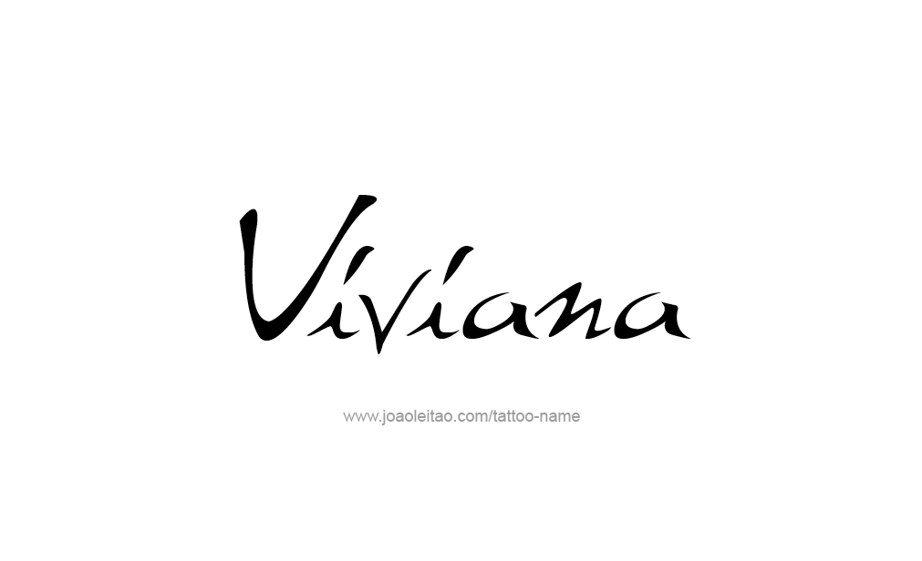 Tattoo Design  Name Viviana  