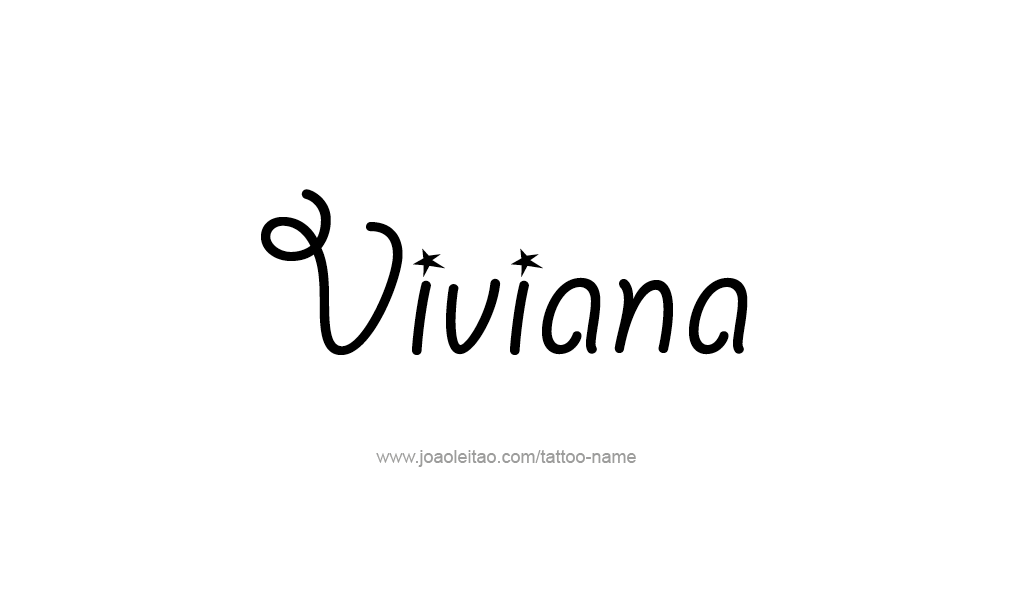 Tattoo Design  Name Viviana  